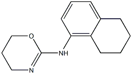 5,6,7,8-Tetrahydro-N-(5,6-dihydro-4H-1,3-oxazin-2-yl)-1-naphthalenamine Struktur