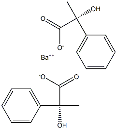 Bis[[R,(-)]-2-hydroxy-2-phenylpropionic acid] barium salt Struktur