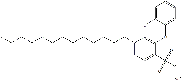 2'-Hydroxy-5-tridecyl[oxybisbenzene]-2-sulfonic acid sodium salt Struktur