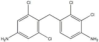 4-[(4-Amino-2,3-dichlorophenyl)methyl]-3,5-dichloroaniline Struktur