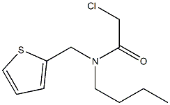 N-(2-Thienylmethyl)-N-(chloroacetyl)butan-1-amine Struktur