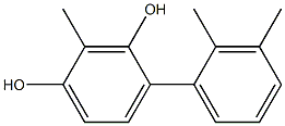 2-Methyl-4-(2,3-dimethylphenyl)benzene-1,3-diol Struktur