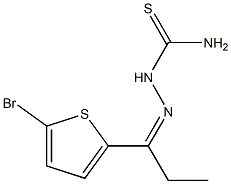 1-(5-Bromo-2-thienyl)-1-propanone thiosemicarbazone Struktur