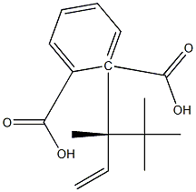 (+)-Phthalic acid hydrogen 1-[(S)-3,4,4-trimethyl-1-pentene-3-yl] ester Struktur