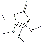 5,5,6,6-Tetramethoxybicyclo[2.2.1]hept-2-en-7-one Struktur