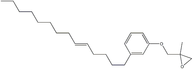 3-(5-Tetradecenyl)phenyl 2-methylglycidyl ether Struktur