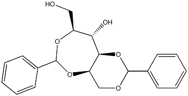 1-O,3-O:2-O,5-O-Dibenzylidene-L-glucitol Struktur