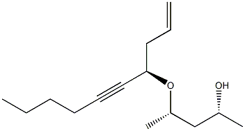 (1R,3S)-3-[[(1R)-1-Allyl-2-heptynyl]oxy]-1,3-dimethyl-1-propanol Struktur