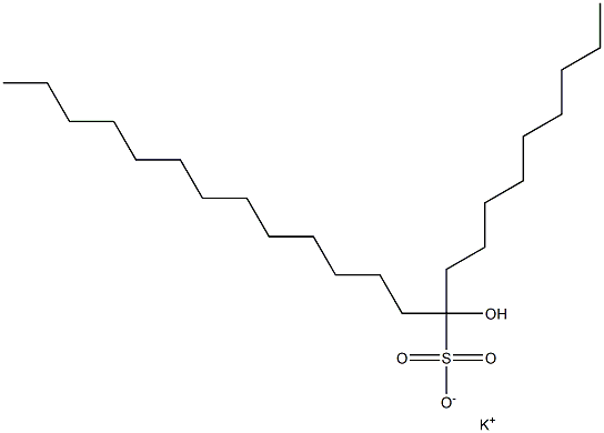 10-Hydroxytricosane-10-sulfonic acid potassium salt Struktur