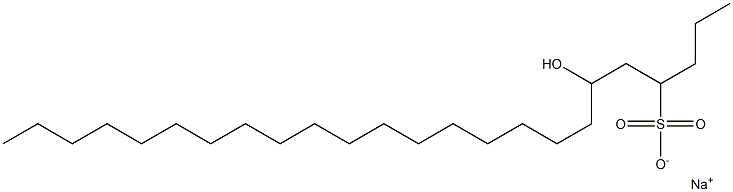 6-Hydroxytetracosane-4-sulfonic acid sodium salt Struktur