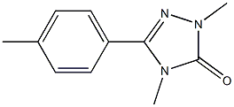 2,4-Dimethyl-5-(4-methylphenyl)-2H-1,2,4-triazol-3(4H)-one Struktur