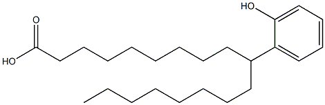 10-(2-Hydroxyphenyl)stearic acid Struktur