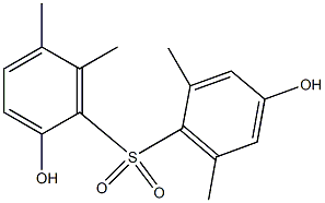 2,4'-Dihydroxy-2',5,6,6'-tetramethyl[sulfonylbisbenzene] Struktur