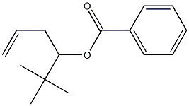 Benzoic acid 1-tert-butyl-3-butenyl ester Struktur