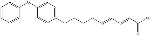 9-(p-Phenoxyphenyl)-2,4-nonadienoic acid Struktur