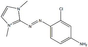 2-[(4-Amino-2-chlorophenyl)azo]-1,3-dimethyl-1H-imidazol-3-ium Struktur