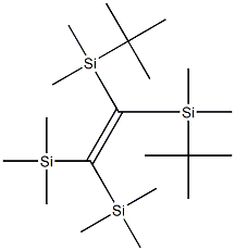 1,1-Bis(tert-butyldimethylsilyl)-2,2-bis(trimethylsilyl)ethene Struktur