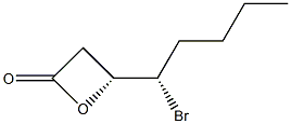 (S)-4-[(R)-1-Bromopentyl]oxetan-2-one Struktur