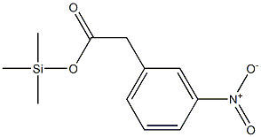 3-Nitrophenylacetic acid trimethylsilyl ester Struktur