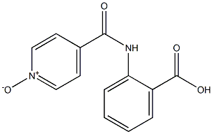 4-[(2-Carboxyphenyl)aminocarbonyl]pyridine 1-oxide Struktur