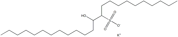 12-Hydroxytetracosane-11-sulfonic acid potassium salt Struktur