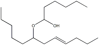 Hexanal [(E)-2-hexenyl]hexyl acetal Struktur