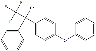 1-Bromo-1-(4-phenoxyphenyl)-1-phenyl-2,2,2-trifluoroethane Struktur