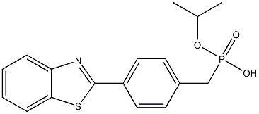 4-(2-Benzothiazolyl)phenylmethylphosphonic acid methylethyl ester Struktur