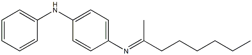 N-(1-Methylheptylidene)-N'-phenyl-p-phenylenediamine Struktur