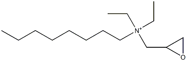 Diethyloctylglycidylaminium Struktur