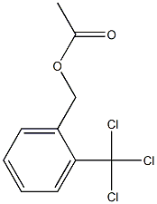 Acetic acid 2-(trichloromethyl)benzyl ester Struktur