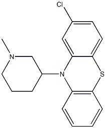 2-Chloro-10-(1-methyl-3-piperidinyl)-10H-phenothiazine Struktur