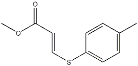 (E)-3-[(4-Methylphenyl)thio]acrylic acid methyl ester Struktur