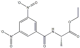 N-(3,5-Dinitrobenzoyl)alanine ethyl ester Struktur