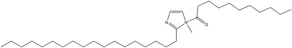 1-Methyl-2-octadecyl-1-undecanoyl-1H-imidazol-1-ium Struktur