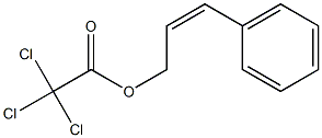 Trichloroacetic acid (2Z)-3-phenyl-2-propenyl ester Struktur