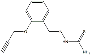 o-(2-Propynyloxy)benzaldehyde thiosemicarbazone Struktur