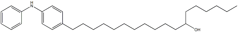 4-(12-Hydroxyoctadecyl)phenylphenylamine Struktur