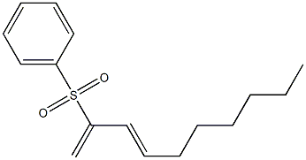 (3E)-2-(Phenylsulfonyl)-1,3-decadiene Struktur