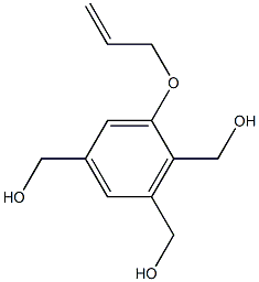 1-Allyloxy-2,3,5-tris(hydroxymethyl)benzene Struktur