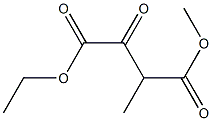 2-Oxo-3-methylsuccinic acid 1-ethyl 4-methyl ester Struktur