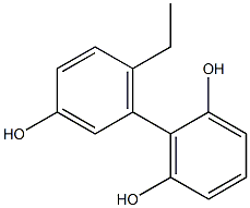 6'-Ethyl-1,1'-biphenyl-2,3',6-triol Struktur