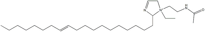 1-[2-(Acetylamino)ethyl]-1-ethyl-2-(11-nonadecenyl)-3-imidazoline-1-ium Struktur