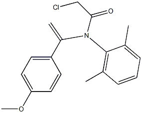 N-[1-(4-Methoxyphenyl)vinyl]-N-(2,6-dimethylphenyl)-2-chloroacetamide Struktur