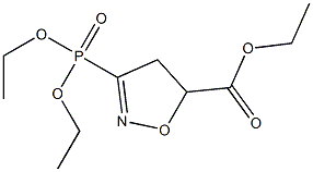 [(5-(Ethoxycarbonyl)-4,5-dihydroisoxazol)-3-yl]phosphonic acid diethyl ester Struktur