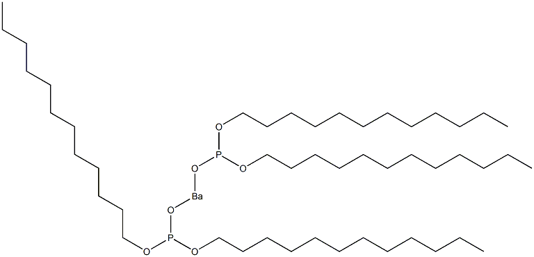 Bis[bis(dodecyloxy)phosphinooxy]barium Struktur