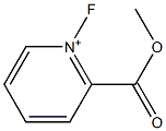 1-Fluoro-2-(methoxycarbonyl)pyridinium Struktur