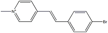 1-Methyl-4-(4-bromostyryl)pyridinium Struktur