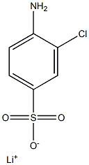 4-Amino-3-chlorobenzenesulfonic acid lithium salt Struktur