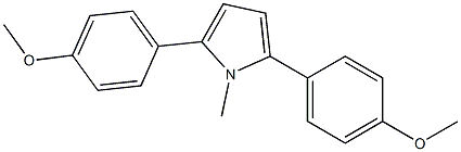 1-Methyl-2,5-bis(4-methoxyphenyl)-1H-pyrrole Struktur